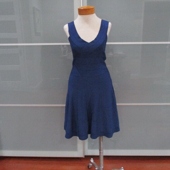 A/X Armani Exchange Fit & Flare Tank Style Bandage Dress - Picture 1 of 6